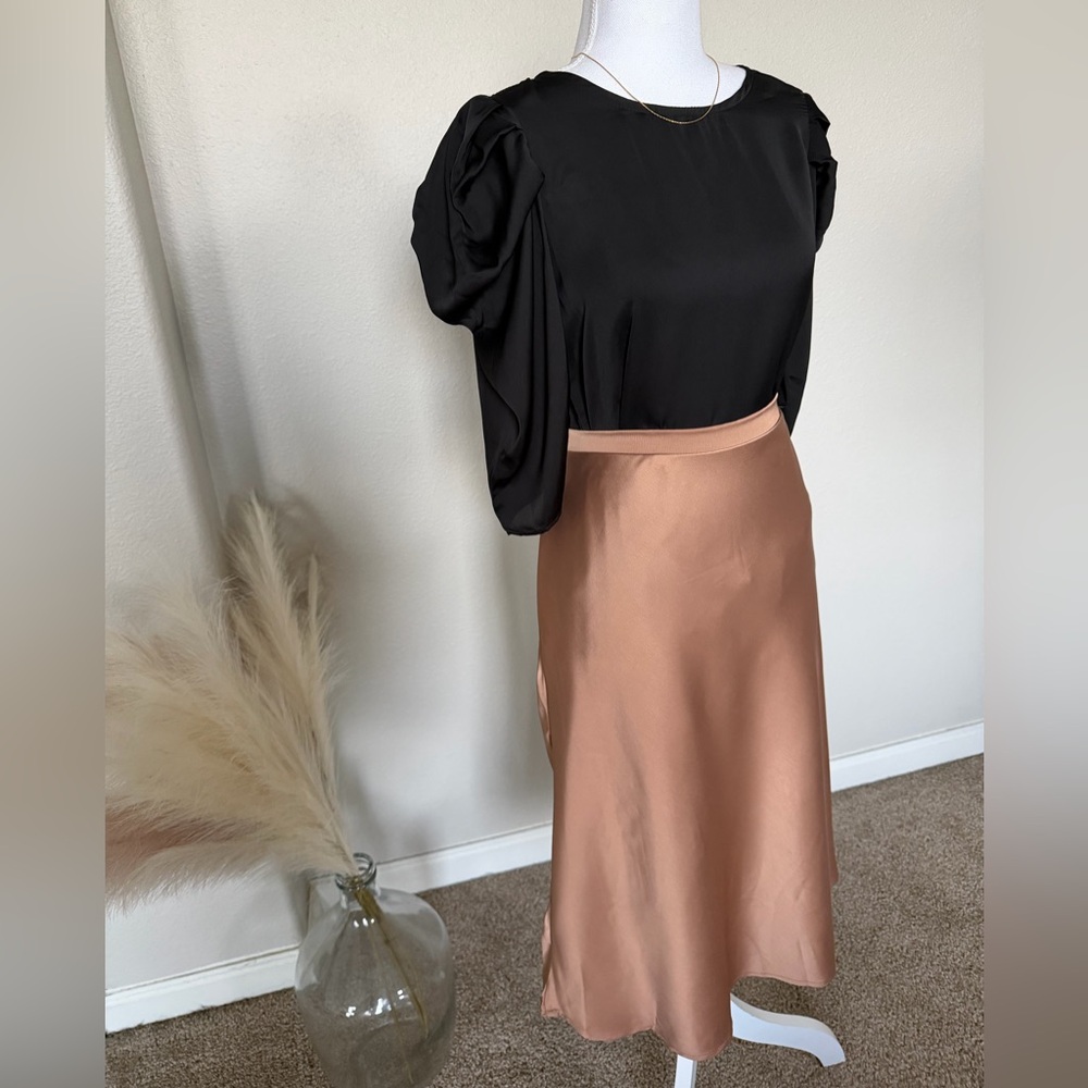NWT Ces Femme - Black Princess Sleeve Blouse - 2 - Picture 6 of 17